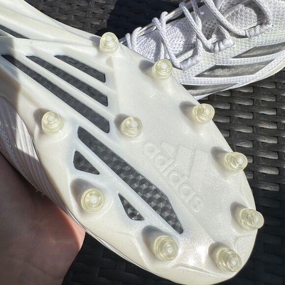 Adidas Freak Carbon Mid White Silver Metallic Men\'s Football Shoes EE7133 Size 8 main image 8